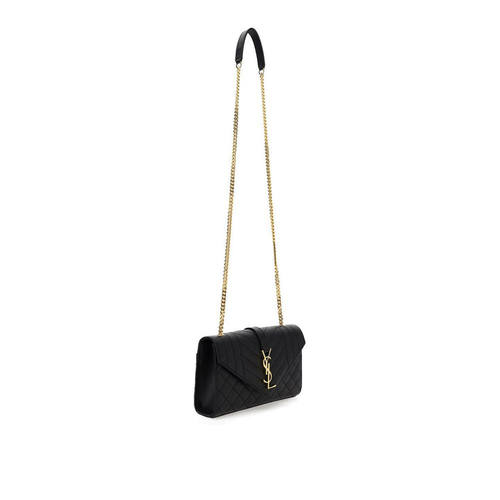 Saint Laurent Black Calf Leather Bos Taurus Shoulder Bag