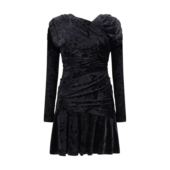 Ganni Black Recycled Polyester Cocktail Dress