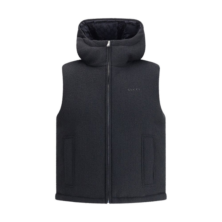 Gucci Black Wool Sleveless Jacket