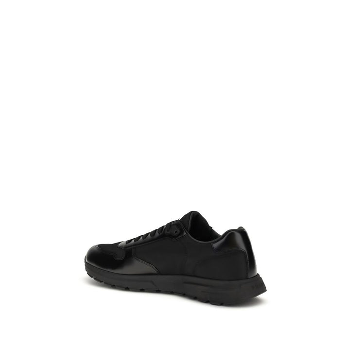 Prada Black Recycled Polyamide Athletic Sneakers