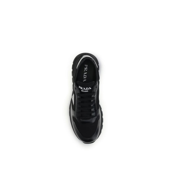 Prada Black Recycled Polyamide Athletic Sneakers