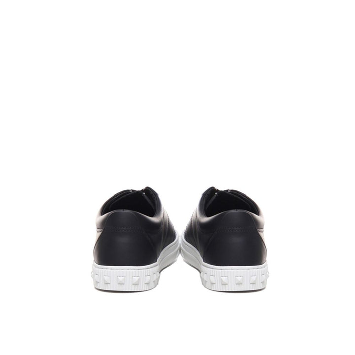 Valentino Garavani Black Calfskin Low Top Sneakers