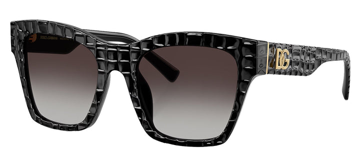 Dolce & Gabbana DG 4512 32888G Square Plastic Black Sunglasses with Grey Gradient Lens