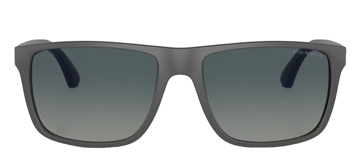 Emporio Armani EA 4033 50604U Square Plastic Grey Sunglasses with Blue Polarized Lens