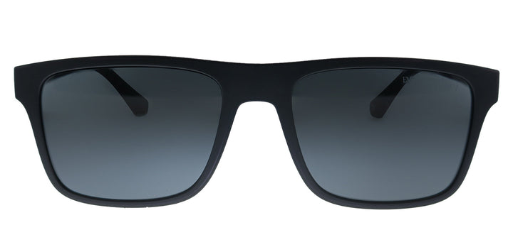Emporio Armani EA 4115 50421W Rectangle Plastic Black Sunglasses with Clear Clip On Lens