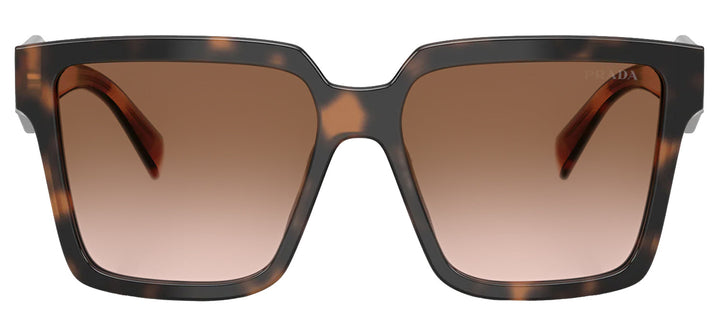 Prada PR 24ZS 23A0A6 Square Plastic Tortoise Sunglasses with Brown Gradient Lens