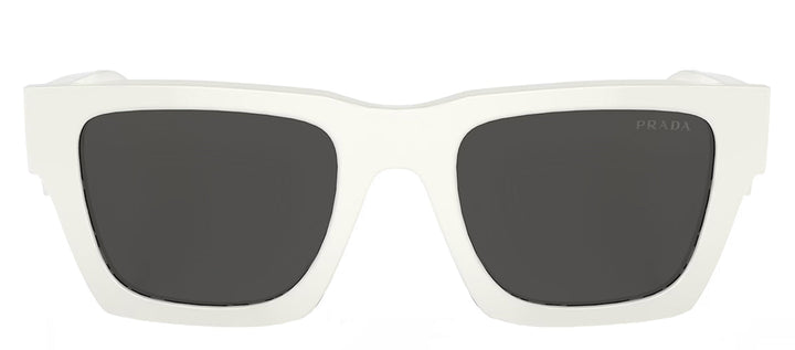 Prada PR A06S 17K08Z Pillow Acetate White Sunglasses with Grey Lens
