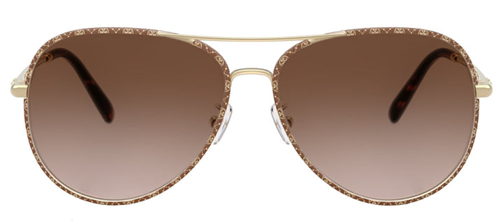 Tory Burch TY 6114 336013 Pilot Metal Gold Sunglasses with Brown Gradient Lens
