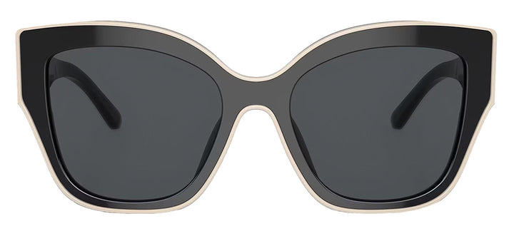 Tory Burch TY 7184U 192987 Butterfly Plastic Black Sunglasses with Grey Lens