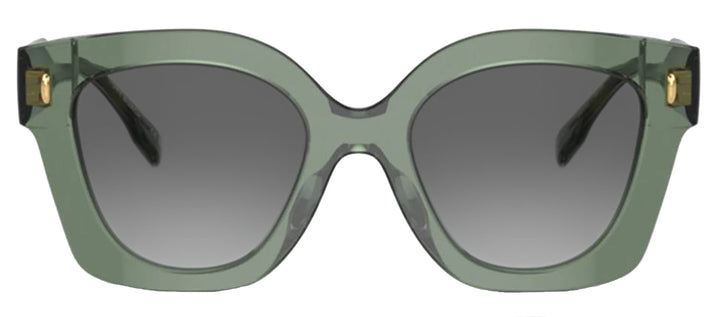 Tory Burch TY 7201U 194111 Irregular Plastic Green Sunglasses with Grey Gradient Lens