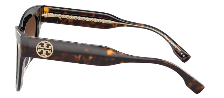 Tory Burch TY 7208U 172813 Cat-Eye Plastic Tortoise Sunglasses with Brown Gradient Lens