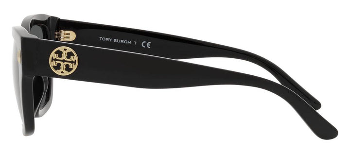 Tory Burch TY 7216U 170987 Cat-Eye Plastic Black Sunglasses with Grey Lens