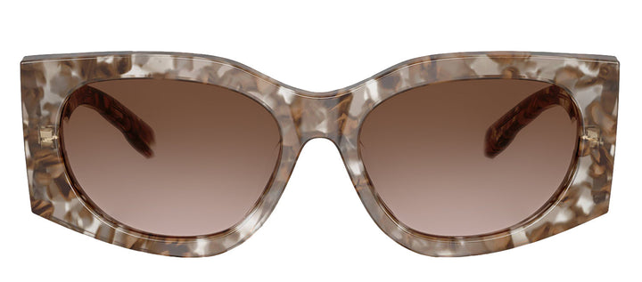 Tory Burch TY 7221U 202613 Rectangle Plastic Tortoise Sunglasses with Brown Gradient Lens