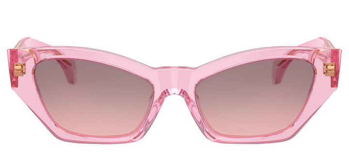Versace VE 4488U 53705M Cat-Eye Plastic Pink Sunglasses with Rose Gradient Lens