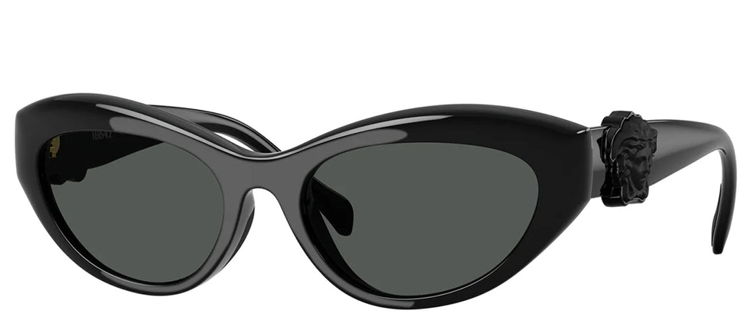Versace KIDS VK 4005U GB1/87 Cat-Eye Plastic Black Sunglasses with Grey Lens