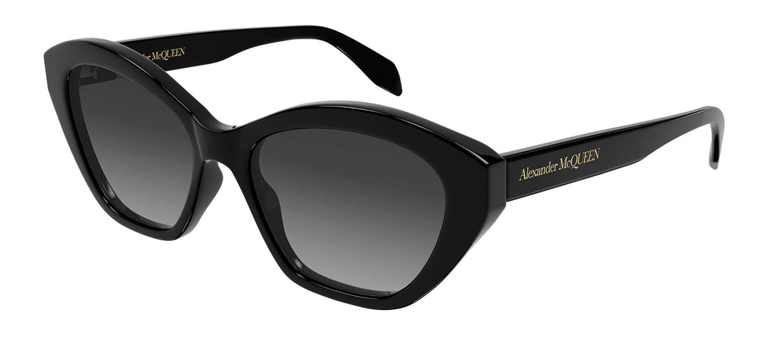 Alexander McQueenSunglasses - Alexander McQueen AM 0355S 001 Cat - Eye Plastic Black Sunglasses with Grey Gradient Lens - AM_0355S_001_54mm - Ask Me Wear