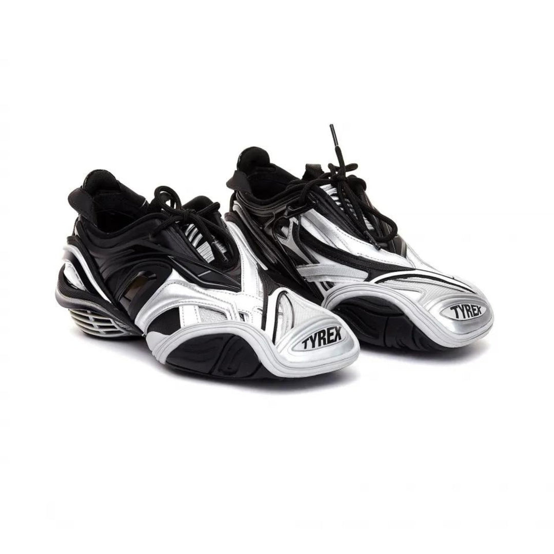 Balenciaga - BALENCIAGA Tyrex Logo - print Metallic Rubber - 617517 W2CB1 1081 - Ask Me Wear