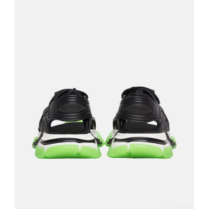BalenciagaShoes - Balenciaga Track Sandal 'Black, White and Green Sole' - 655954 W2CC4 1038 - Ask Me Wear