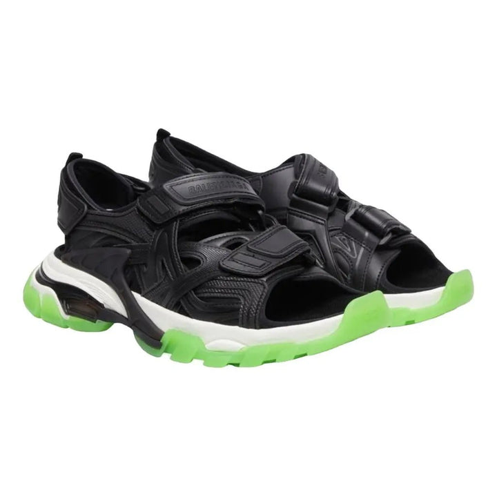 BalenciagaShoes - Balenciaga Track Sandal 'Black, White and Green Sole' - 655954 W2CC4 1038 - Ask Me Wear