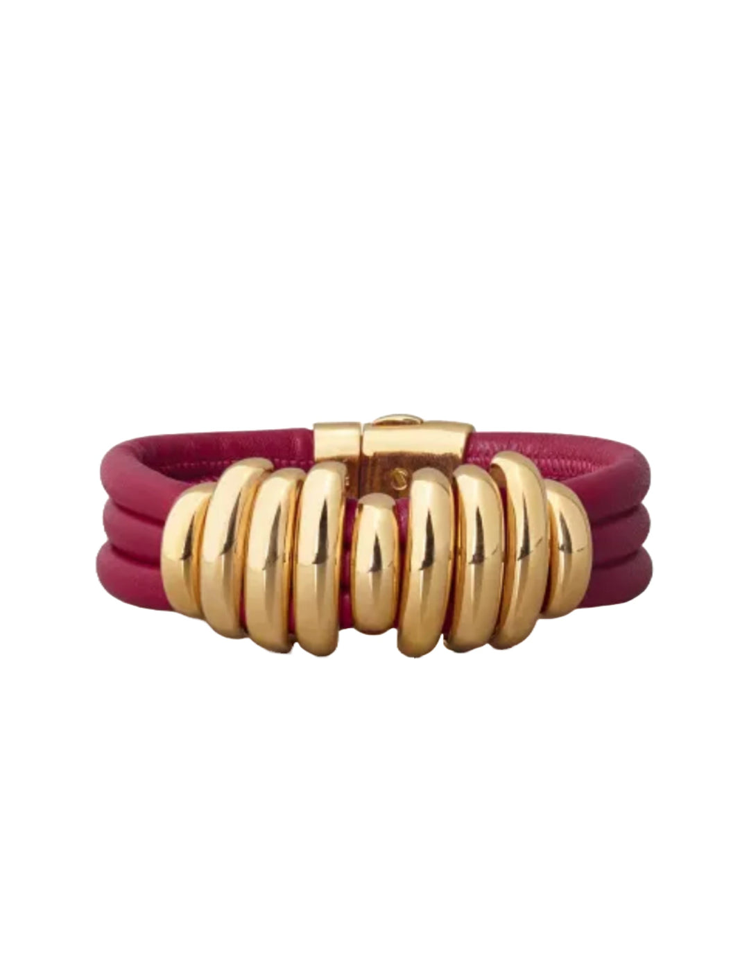 Bottega VenetaJewelry - Bottega Veneta Gold - Plated Sterling Silver and NAPPA Lambskin Bracelet - 590459 VAHUA 6212 - Ask Me Wear