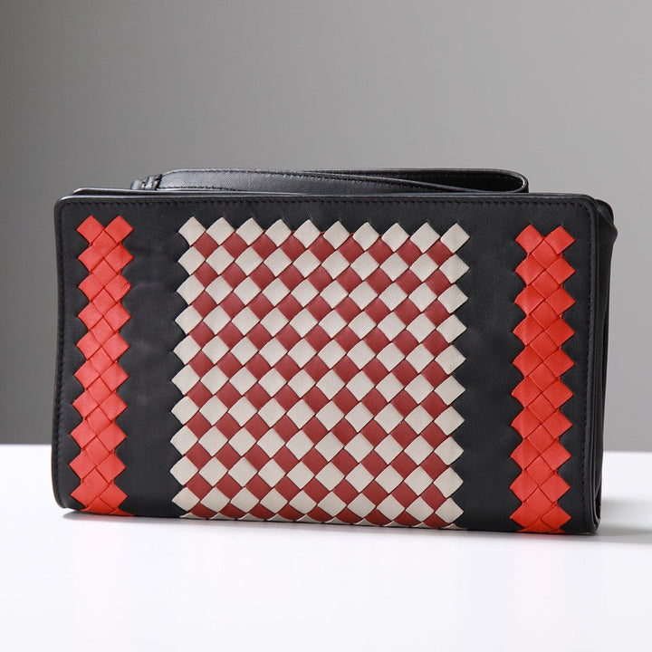 Bottega VenetaAccessories - Wallets & Card Holders - Bottega Veneta Intrecciato Leather Wristlet Clutch Bag - 546882VBM91_8702 - Ask Me Wear
