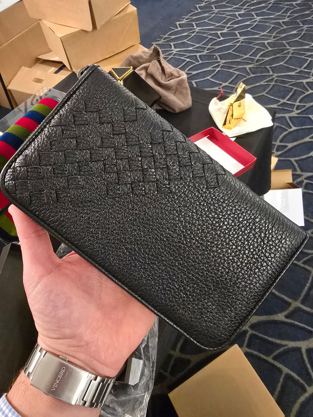 Bottega VenetaBags - Bottega Veneta Leather Grey Clutch - 629681VA9V31663 - Ask Me Wear