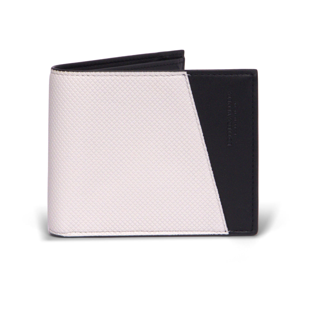 Bottega VenetaBags - Bottega Veneta Logo Embossed Two Tone Bi - fold Wallet - 575869VMAW49076 - Ask Me Wear
