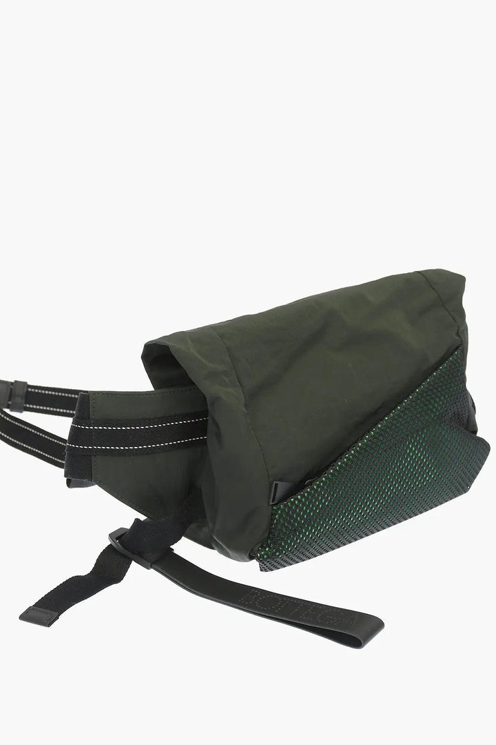 Bottega VenetaBags - Bottega Veneta Mesh Detail Green Nylon Belt Bag - 574353VBOU1_3343 - Ask Me Wear
