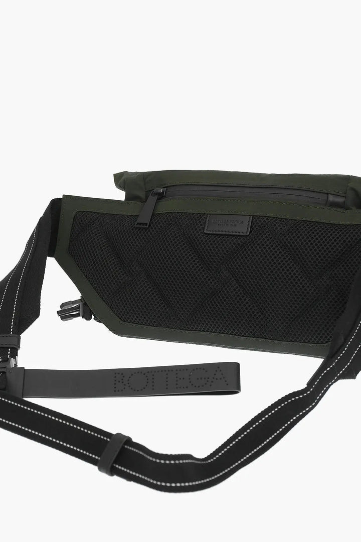 Bottega VenetaBags - Bottega Veneta Mesh Detail Green Nylon Belt Bag - 574353VBOU1_3343 - Ask Me Wear