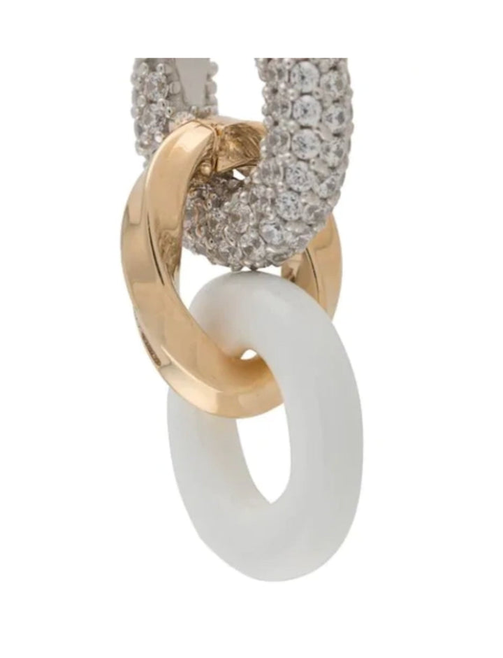 Bottega VenetaEarrings - Bottega Veneta Silver and gold - tone, enamel and crystal earrings - 629179VBOBH_9830 - Ask Me Wear