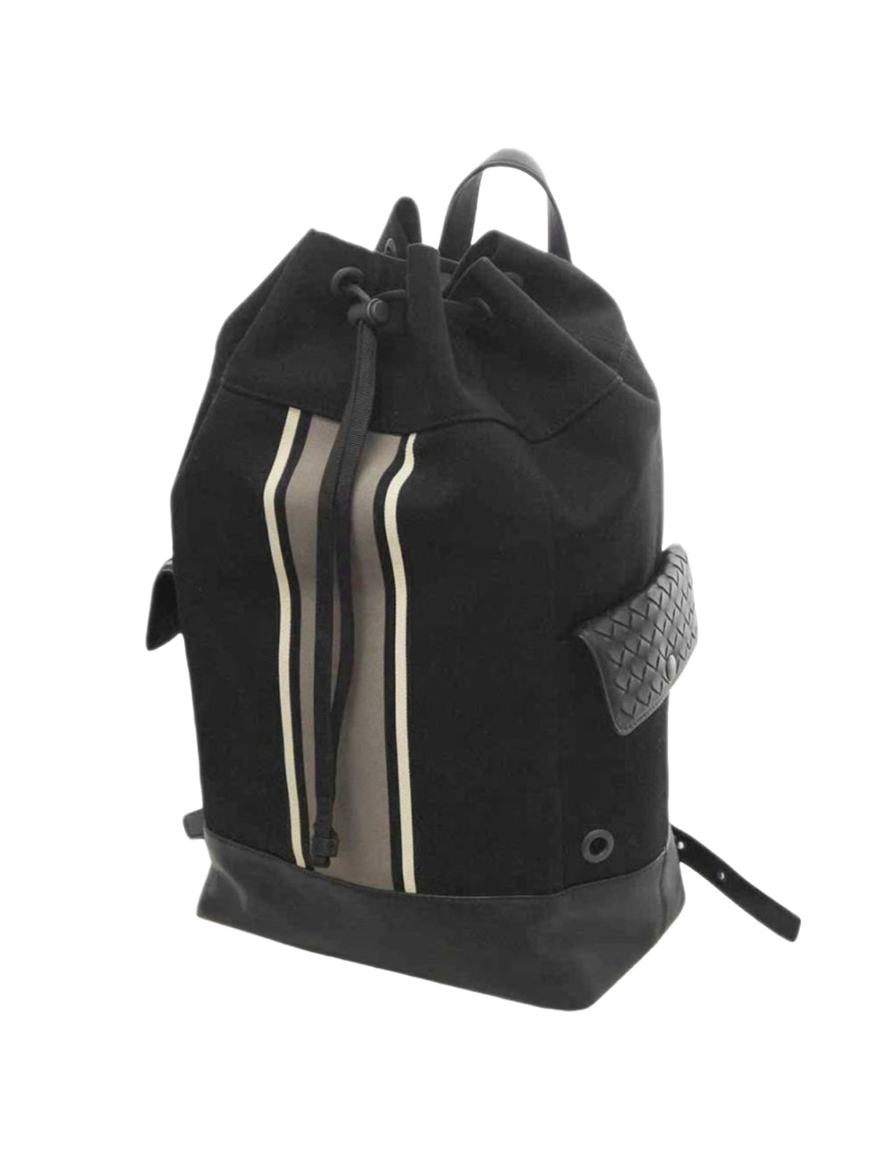 Bottega VenetaBags - Bottega Veneta Striped Canvas Backpack - 533467 VBLL2 8873 - Ask Me Wear