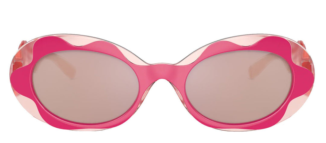 Dolce & Gabbana KIDSSunglasses - Dolce & Gabbana KIDS DX 6005 30981T Oval Plastic Pink Sunglasses with Rose Mirror Lens - DX_6005_30981T_49mm - Ask Me Wear