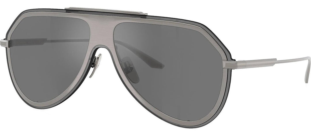 DOLCE & GABBANASunglasses - DOLCE & GABBANA DG 2309 11086G Pilot Brushed Gunmetal Metal Sunglasses with Grey Mirror Black Lens - DG_2309_11086G_43mm - Ask Me Wear