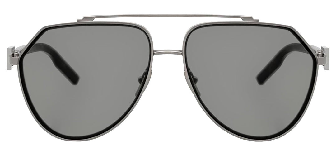 DOLCE & GABBANASunglasses - DOLCE & GABBANA DG 2315 04/1 Pilot Gunmetal Metal Sunglasses with Grey Lens - DG_2315_04/1_62mm - Ask Me Wear