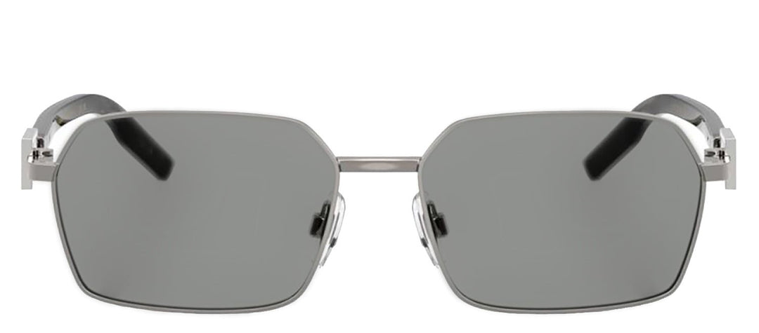 DOLCE & GABBANASunglasses - DOLCE & GABBANA DG 2316 04/1 Rectangle Gunmetal Metal Sunglasses with Grey Lens - DG_2316_04/1_56mm - Ask Me Wear