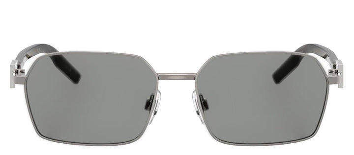 DOLCE & GABBANASunglasses - DOLCE & GABBANA DG 2316 04/1 Rectangle Gunmetal Metal Sunglasses with Grey Lens - DG_2316_04/1_56mm - Ask Me Wear