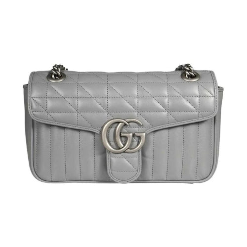 GucciHandbag - GUCCI GG Marmont mini matelassé shoulder bag - 446744 UM8AN 1711 - Ask Me Wear