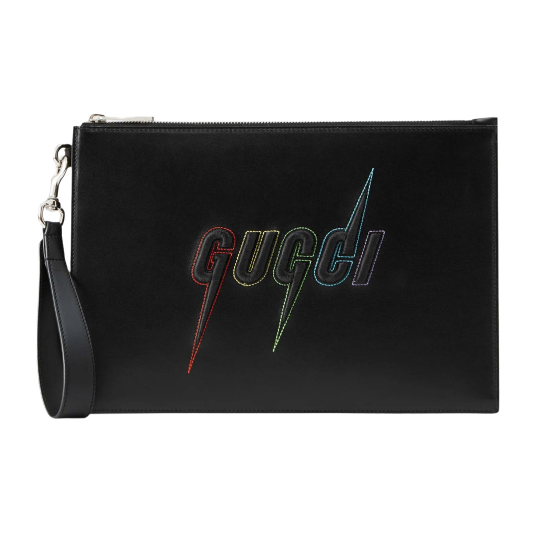 GucciHandbag - GUCCI Pouch with Gucci Blade Embroidery - 597678DTDTN1058 - Ask Me Wear