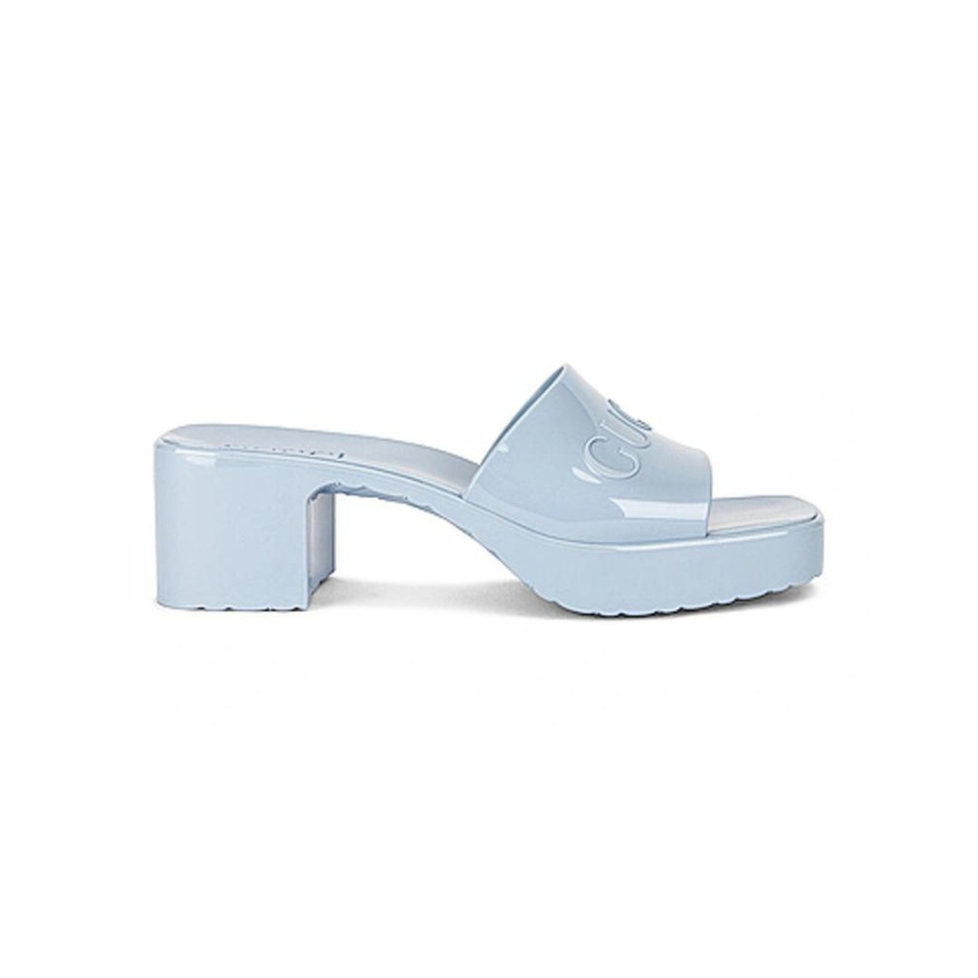 GucciShoes - GUCCI Rubber Logo Platform Slide Sandal - 624730J87004928 - Ask Me Wear