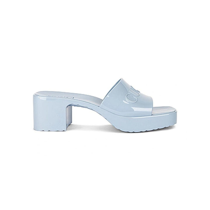 GucciShoes - GUCCI Rubber Logo Platform Slide Sandal - 624730J87004928 - Ask Me Wear