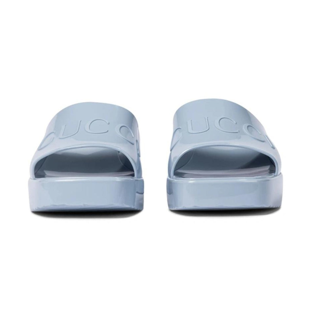 GucciShoes - GUCCI Rubber Logo Platform Slide Sandal - 624730J87004928 - Ask Me Wear