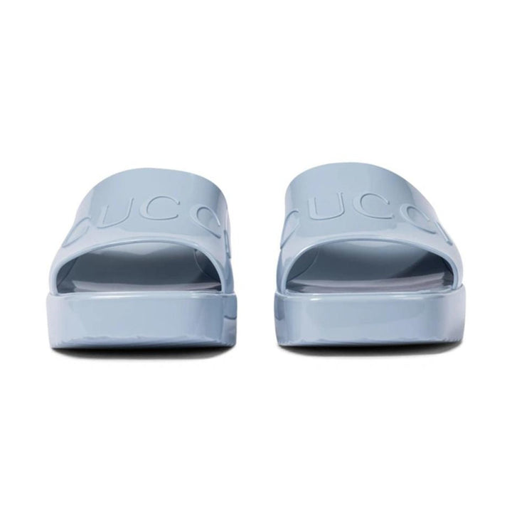 GucciShoes - GUCCI Rubber Logo Platform Slide Sandal - 624730J87004928 - Ask Me Wear