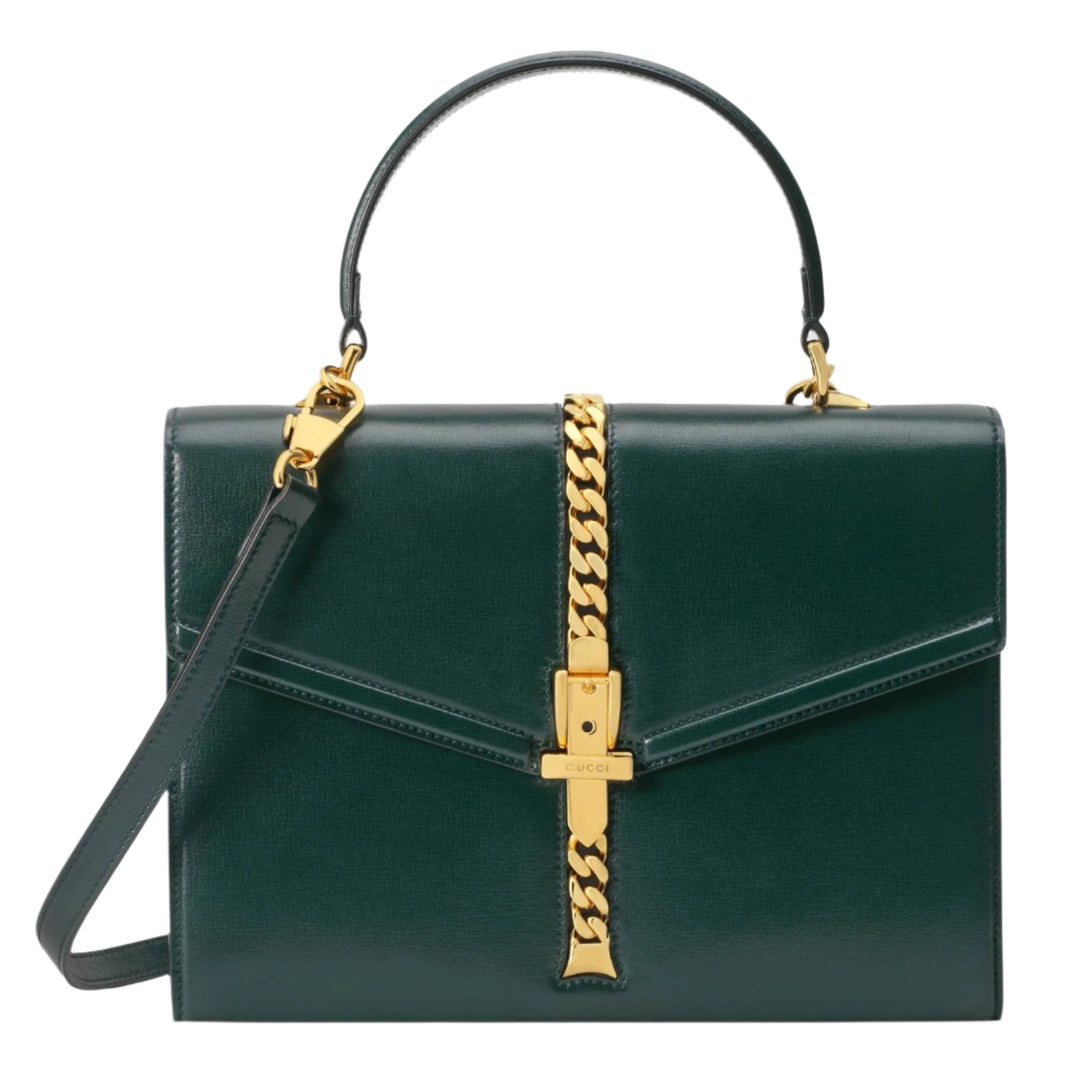 GucciHandbag - GUCCI Sylvie 1969 Small Top Handle Bag - 6027811DB0G3020 - Ask Me Wear