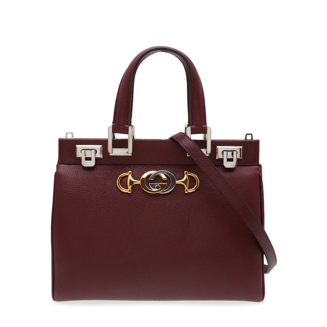 GucciHandbag - GUCCI Zumi Grainy Leather Medium Top Handle Bag - 5647141B90X6629 - Ask Me Wear