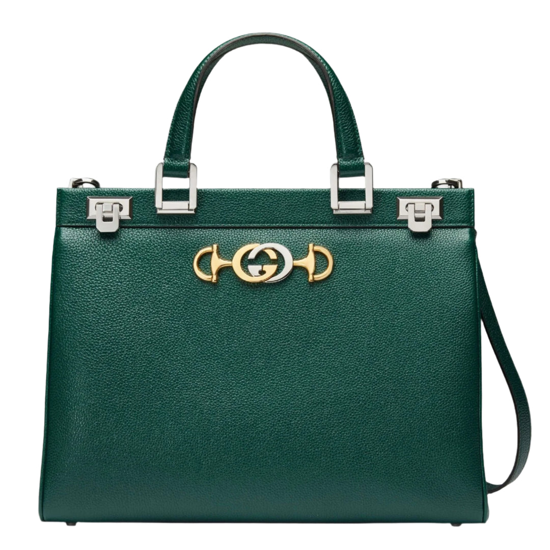 GucciHandbag - GUCCI Zumi Smooth Leather Medium Top Handle Bag - 56471405J0X3154 - Ask Me Wear