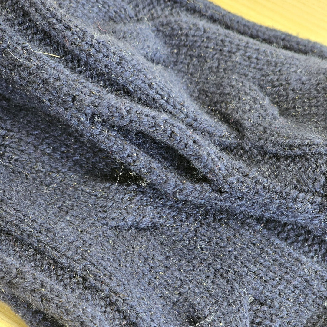 Loro PianaGloves - Loro Piana Women Fingerless Gloves - Manchettes Courchevel Baby Cashmere - FAF9045 - Blue - Ask Me Wear