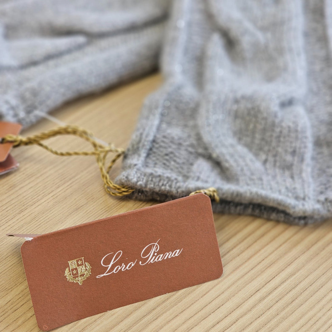 Loro PianaGloves - Loro Piana Women Fingerless Gloves - Manchettes Courchevel Baby Cashmere - FAF9045 - Gray - Ask Me Wear