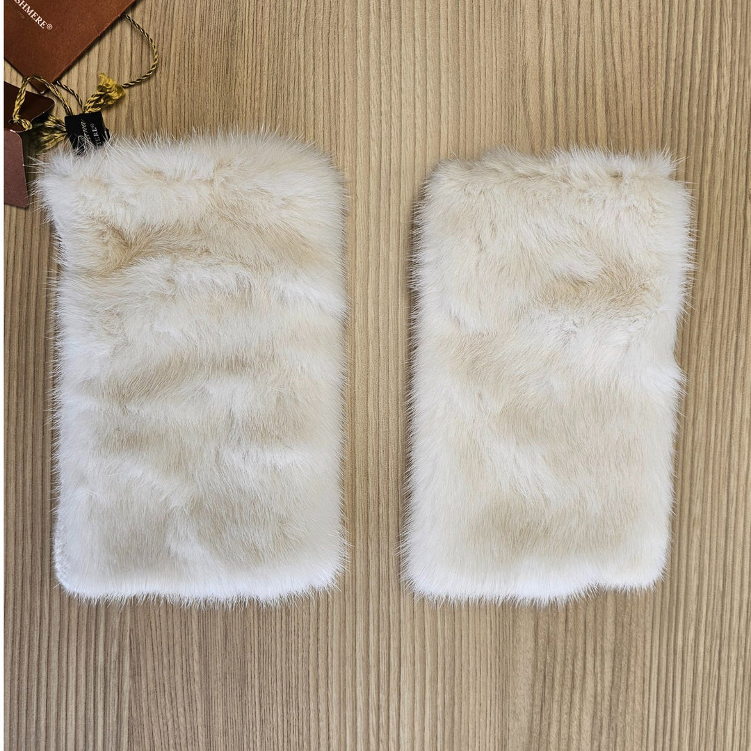 Loro PianaGloves - Loro Piana Women Fur Fingerless Gloves - Manchette Mink and Baby Cashmere - FAG4714 - Ask Me Wear