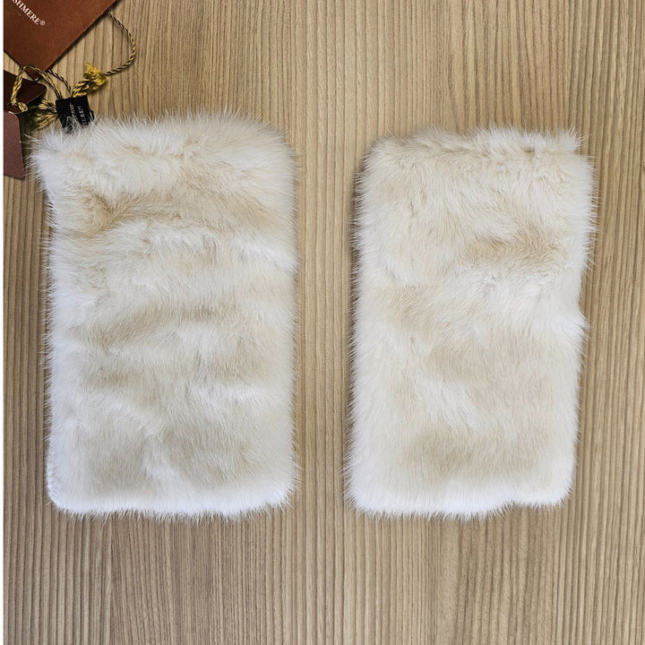 Loro PianaGloves - Loro Piana Women Fur Fingerless Gloves - Manchette Mink and Baby Cashmere - FAG4714 - Ask Me Wear