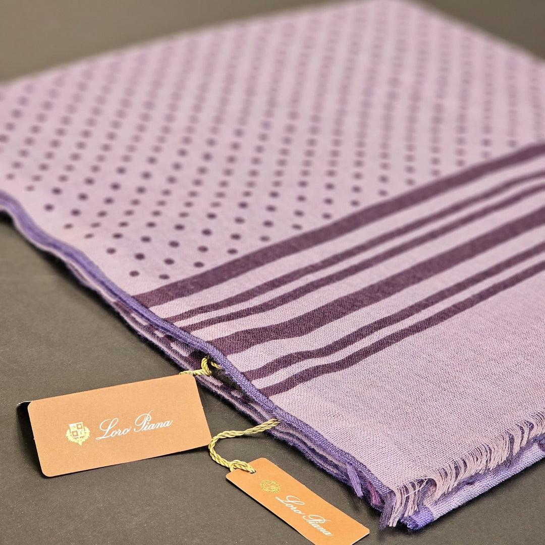 Loro PianaAccessories - Scarves - Loro Piana Women Scarf - Stola Aylit Pois Soffio - 70% Cashmere - FAE2946 - Ask Me Wear